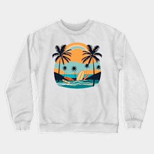 retro surfing Crewneck Sweatshirt